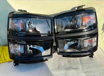 14-15 Chevy Silverado 1500 Headlights Faros Calaveras Micas