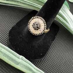 Black & White Zirconia Ring