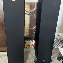 Two klipsch speakers with subwoofer