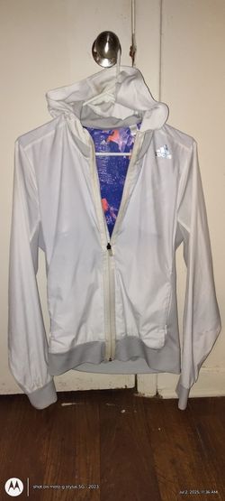 Adidas Women's White And Purple Athletic Jacket Size Medium NWOT 