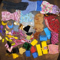 70s,80s Barbie Clothes And Accessories 