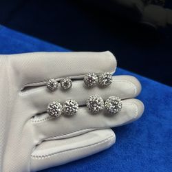 HALO Earrings 5mm-8mm PASSES DIAMOND TESTER!