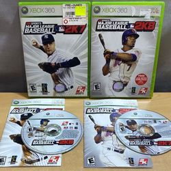Xbox 360 2K7 & 2K8 Major League Baseball Video Games