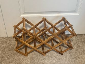 Wooden wine rack