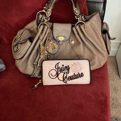 Vintage Juicy Couture Leather Purse And  Wallet 