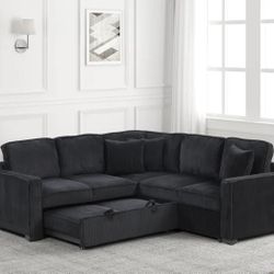 Ariel Black Sectional 