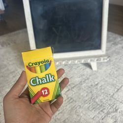  Decorative Chalkboard with Stand + Chalk