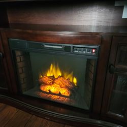 39" Electric Heater Fireplace Mantel/TV Stand