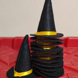 Small Witch Hats lot of 12 Arts and Crafts 
