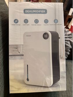 AMZART Dehumidifier 118 oz Tank Capacity, digital display