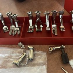 Sewing machine, accessories, Bernina foot, bobbins tools, screwdrivers needles will sell altogether for $199.00  or separately depending on which one