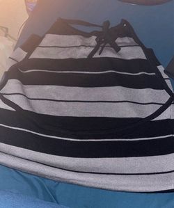 Gray and Black Striped dress