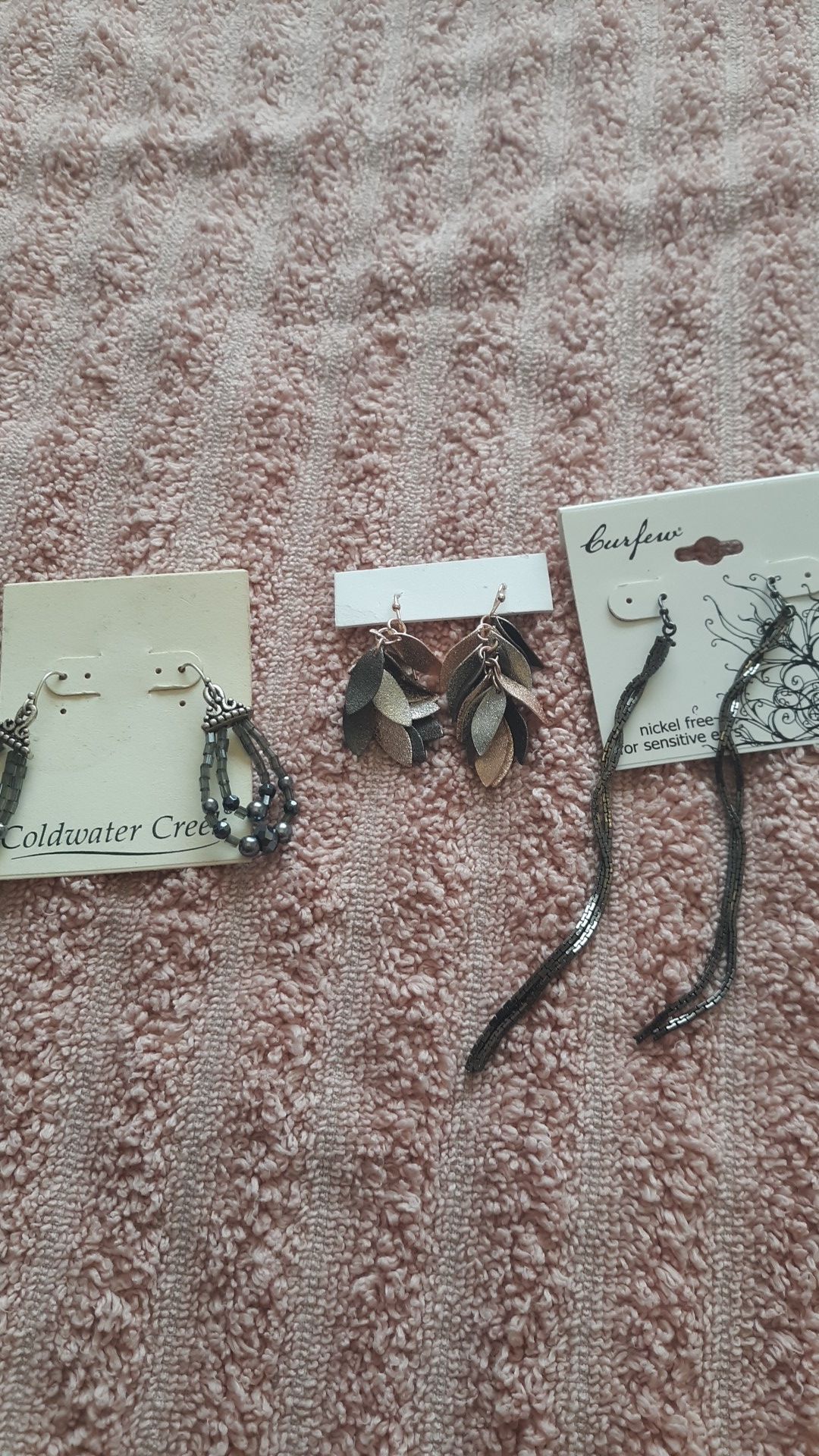 3 pairs earings