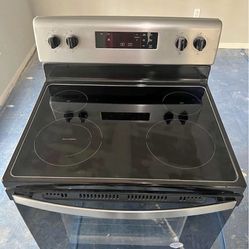 Stove Glass Top And Microwave 
