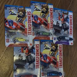 Hot Wheels Transformers Set Of 5