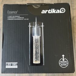 Artika Essence 8.5-Watt 1-Light Matte Black Bubble Integrated LED Pendant Light NEW