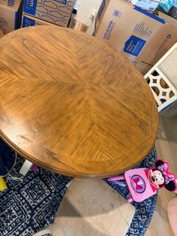 Round Wood Dining Table