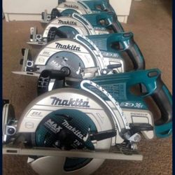 Makita New 71/4” Circular Saw 36v Brushless (Tool Only)$200  Each One 