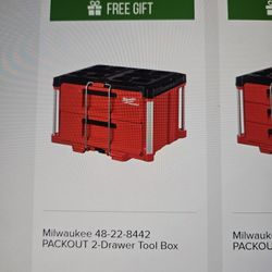 Milwaukee Pack Out Two Drawer Box