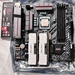 Intel Core i7-6700K + MSI Z270M Mortar Arctic + Ballistix Tactical Tracer 16GB DDR4-3200