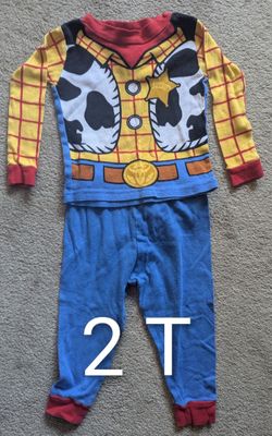 Disney Toy Story - Woody (2T) Costume/Pajamas in One