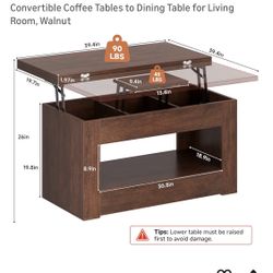 Convertable Coffee Table