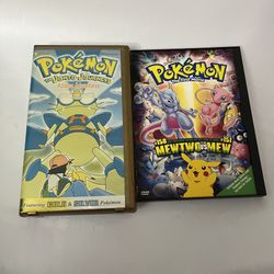Pokemon Johto Journey Azalea Adventures VHS And Mewto Vs Mew Pokemon The Movie DVD
