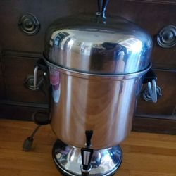 Large Vintage Farberware 155B Stainless Steel Electric Percolator Coffee Urn
