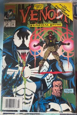 Venom Funeral Pyre #1 and #3 Marvel Comic