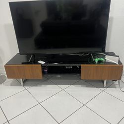 Beautiful Black Wood Tv Stand Television Table Media Center Console Mesa Para Televisor Modern Contemporary 