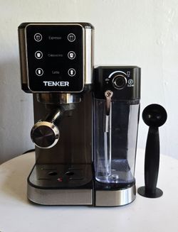 Tenker Espresso, Cappuccino & Latte Machine with Milk Frother