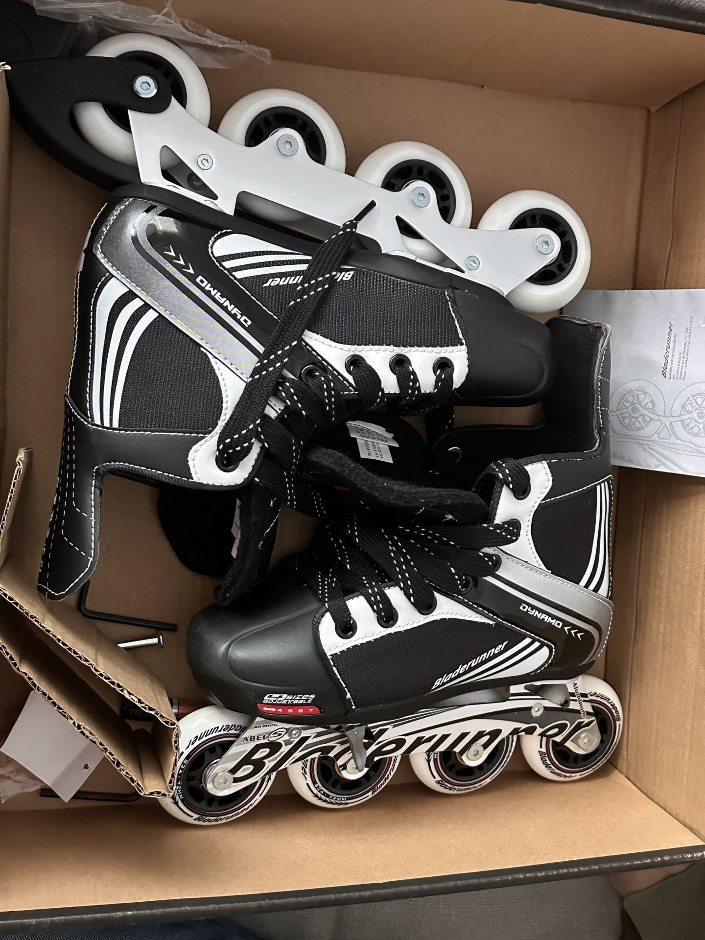 New Rollerblade Kids' Dynamo Jr Inline Skates 4-7 Adjustable Size