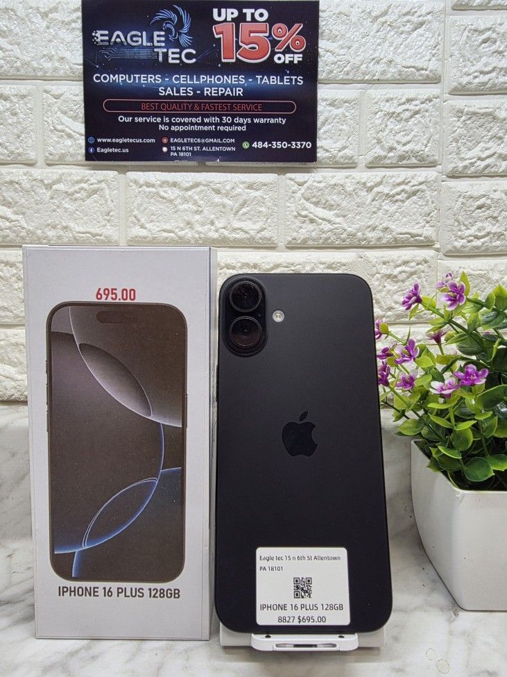 ๐APPLE IPHONE 16 PLUS 128GB FACTORY UNLOCKED ๐ฅ ๐คฉ