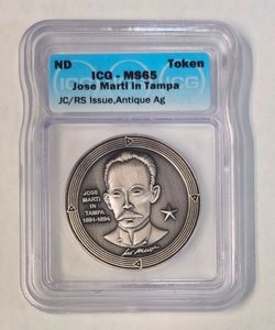 ICG MS65 Jose Marti in Tampa 1(contact info removed) Token