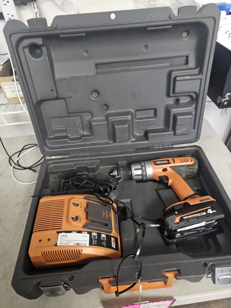 96091 Ridgid 18v Lithium Ion 3/8" Drill 593264