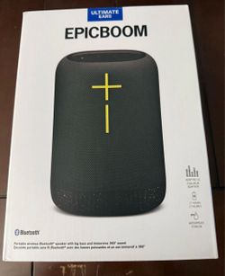 Ultimate Ears EPICBOOM, Portable Waterproof Bluetooth Speaker, Big Bass - Black