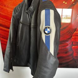 BMW leather rider jacket  size: L