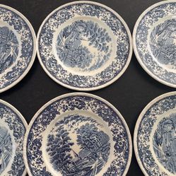 Six 10” Plates Antique Royal Tudor Ware Old English Fine China 