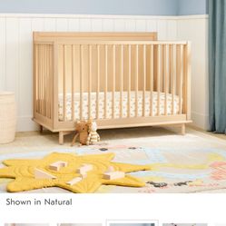 West Elm Nash Crib Natural - New In Box