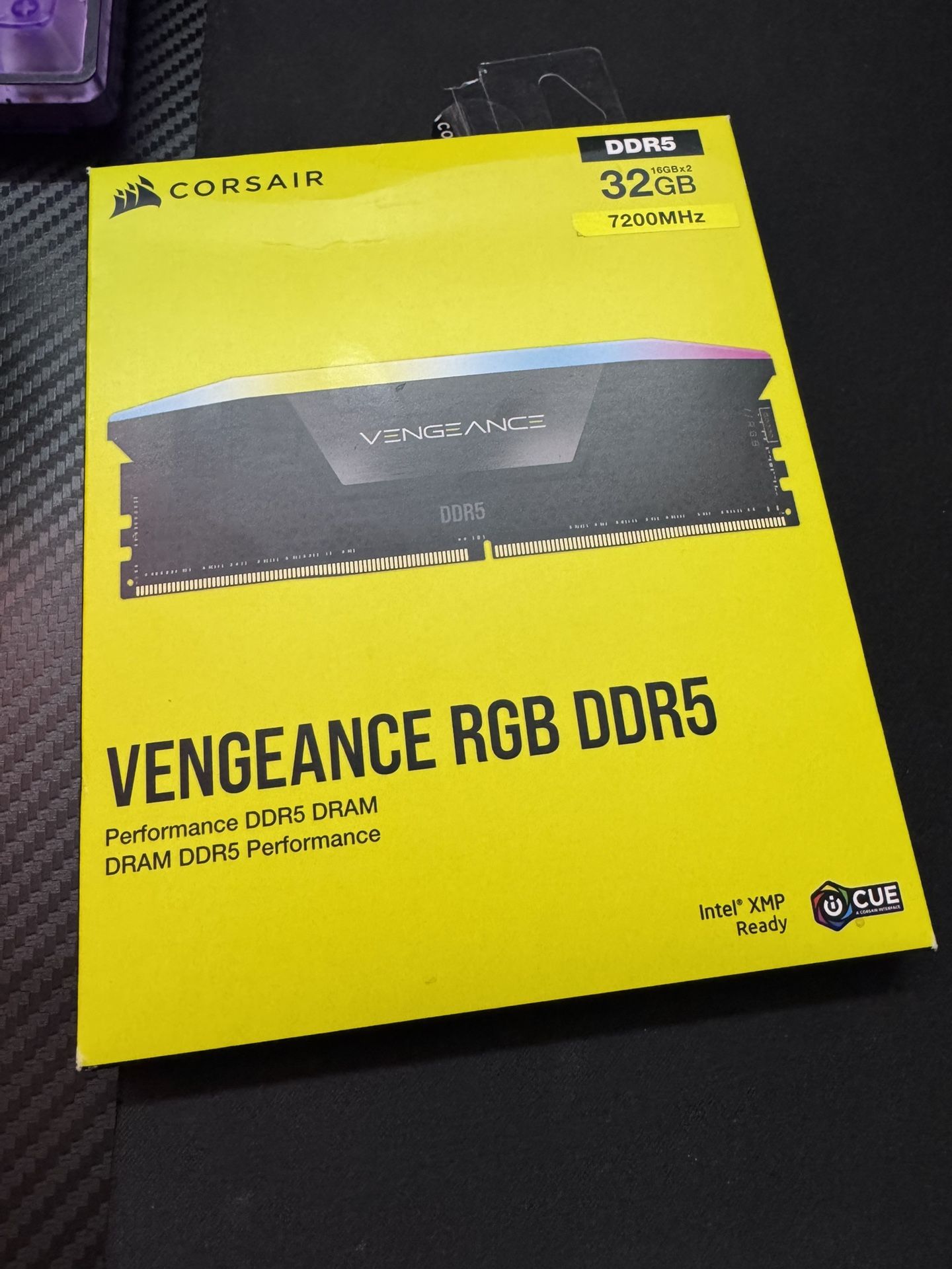 Corsair DDR5 RAM 7200 MHz 32GB INTEL XMP