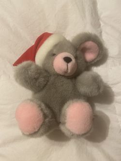 Stuffed Christmas Bear With Hat 