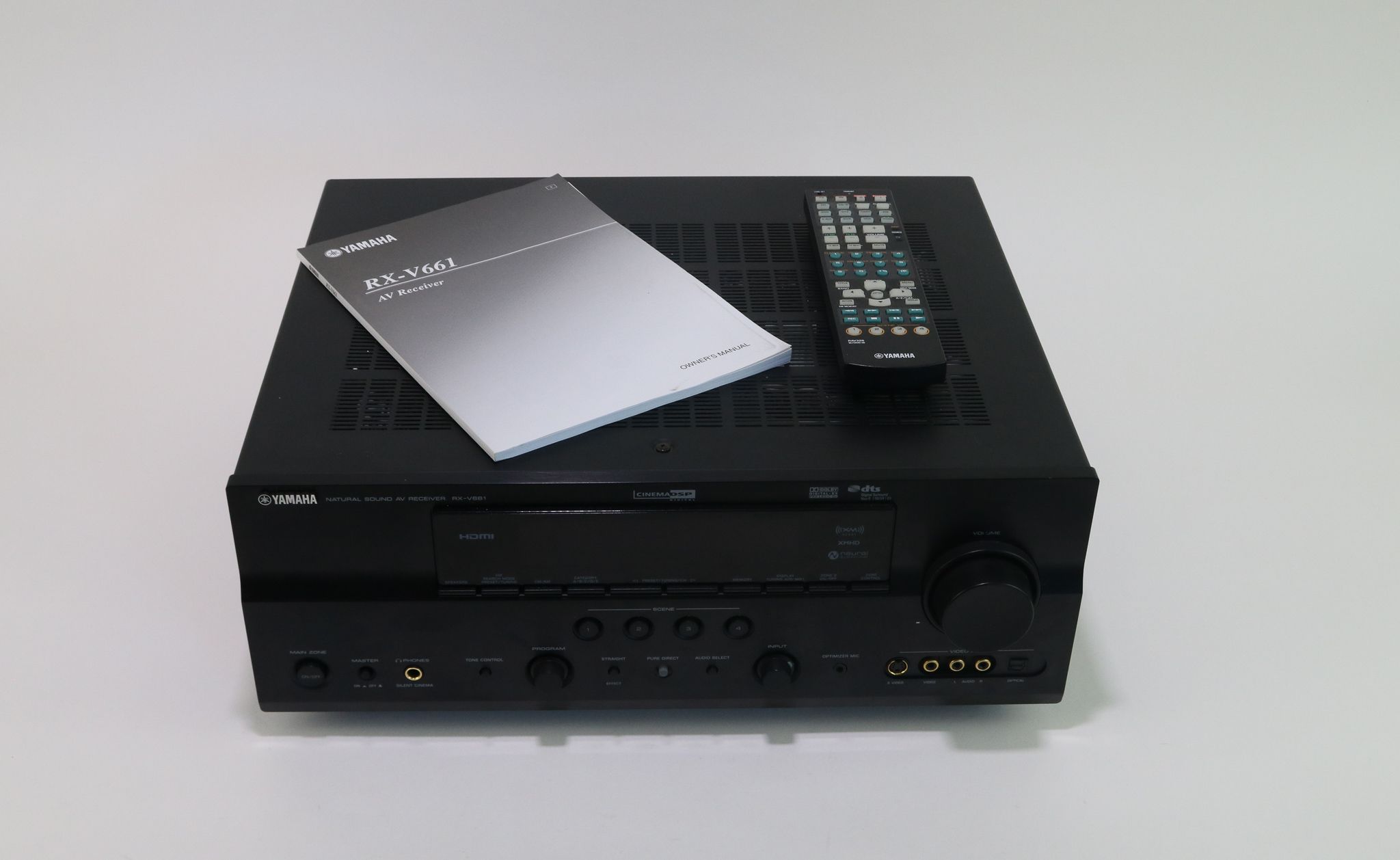 Yamaha Model RX-V661 Surround Sound Stereo Receiver with Remote Control