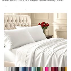 Premium Dream Comfort Bedding Set (Queen, Bright White)“Brand new premium Dream Comfort Queen bedding set (Bright White) — selling at 50% off the orig