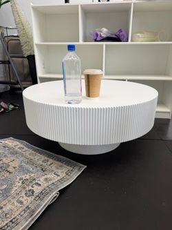 white coffee table