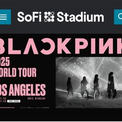 Blackpink Concert Tickets (4 Seated Together)