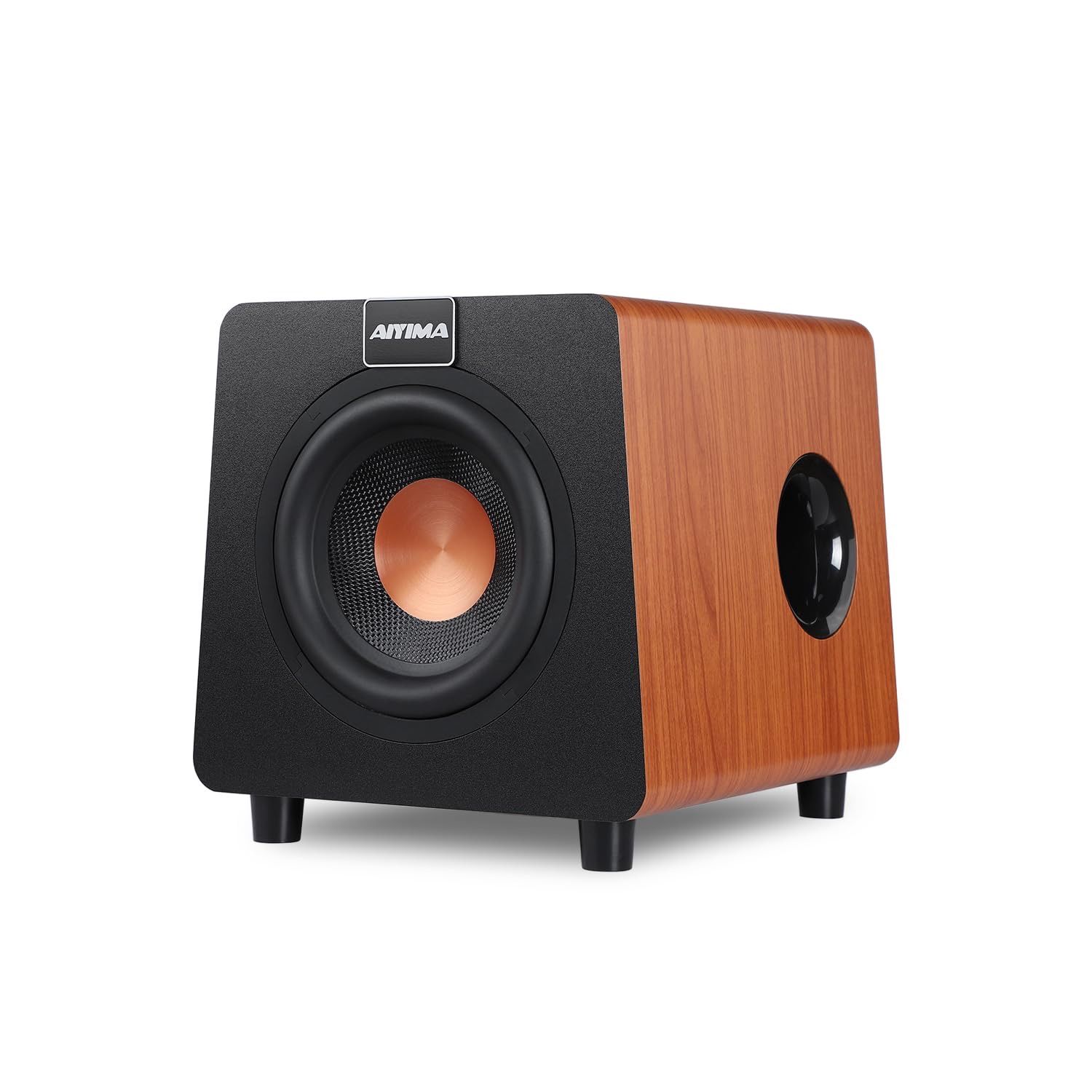 AIYIMA 800X 8 Inch Powered Subwoofer, Incredibly Deep Bass and Powered Subwoofer Woofer Speaker Amplifier for Home Theater,RCA/AUX/LFE inputs