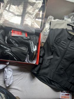 Icon Leather Vest And Rst Boots