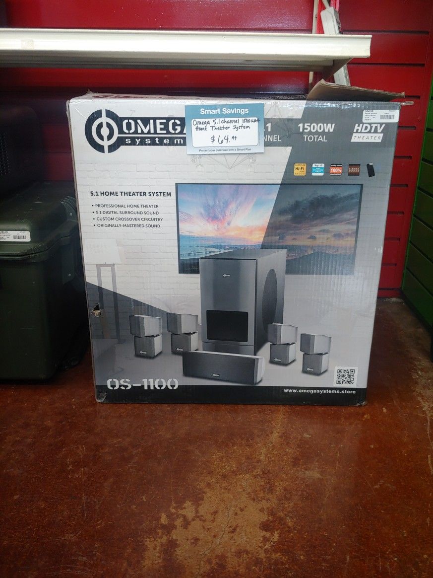 Omega 5.1 Channel 1500 Watts Home Theater System