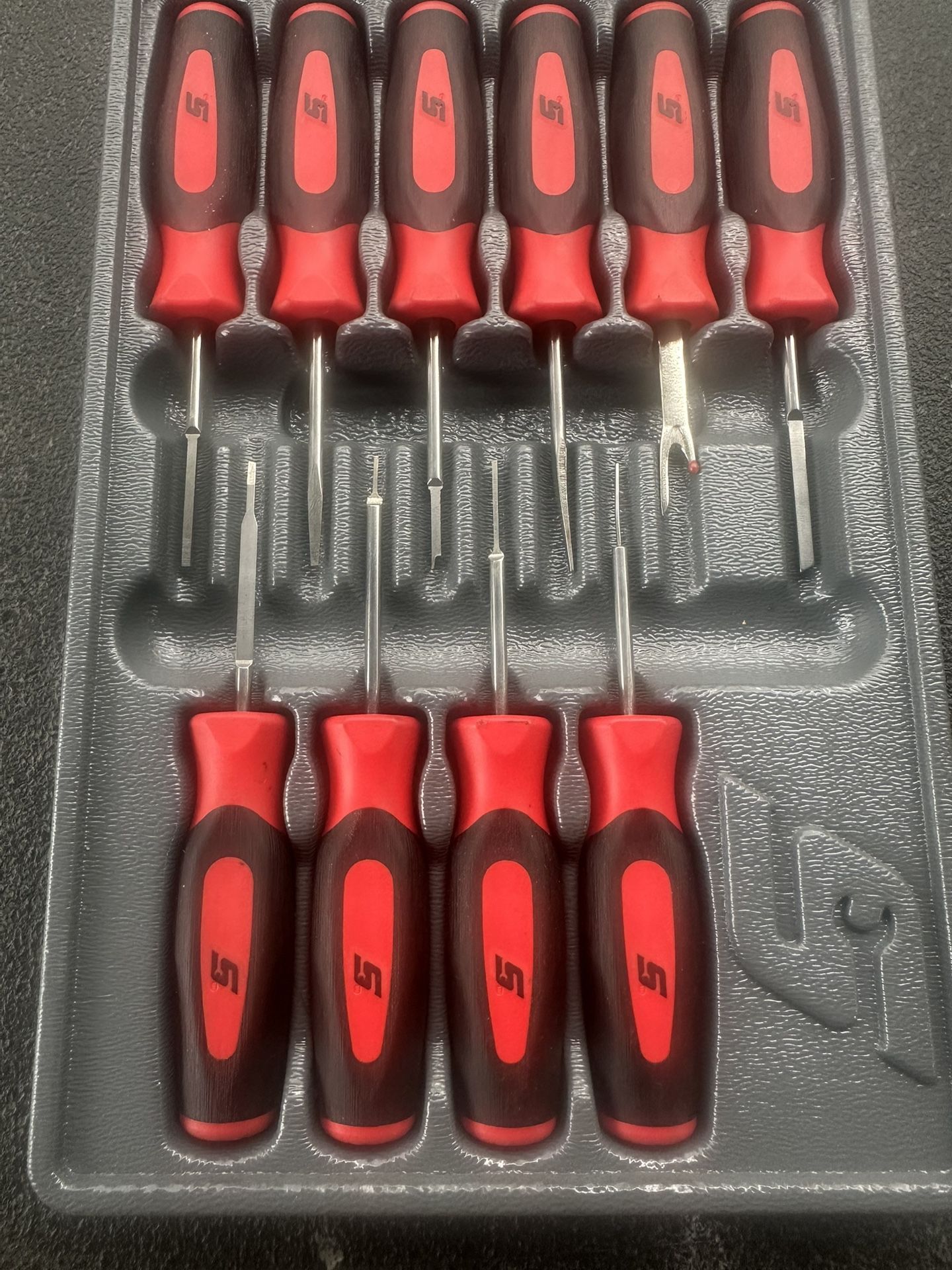 Snap-on 10 pc Soft Grip Terminal Tool Set (Red)