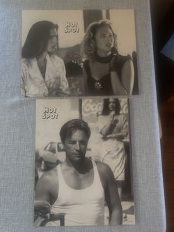 Hot Spot 11x14 Lobby Cards 2pc Don Jonson; Virginia Madden 1990 Orion